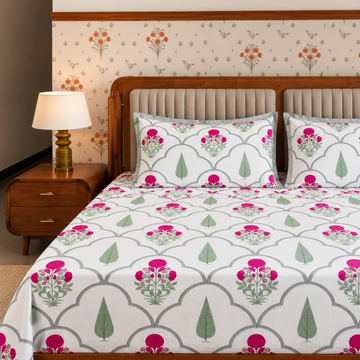 Pink Royal  : Handblock Bedding