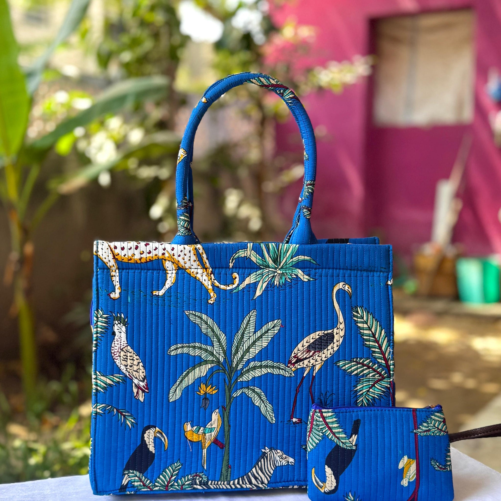 Neel Garden Handblock Handbag