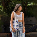 Evil Eye - GrandMa Handmade Crochet Bag handmade crochet bag styled view showing full set