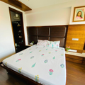 Gardenia - Handblock Bedding hand block printed cotton bedding set close-up detail, hand block print pattern