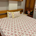 Garland Bliss - Handblock Bedding hand block printed cotton bedding set styled view showing full set